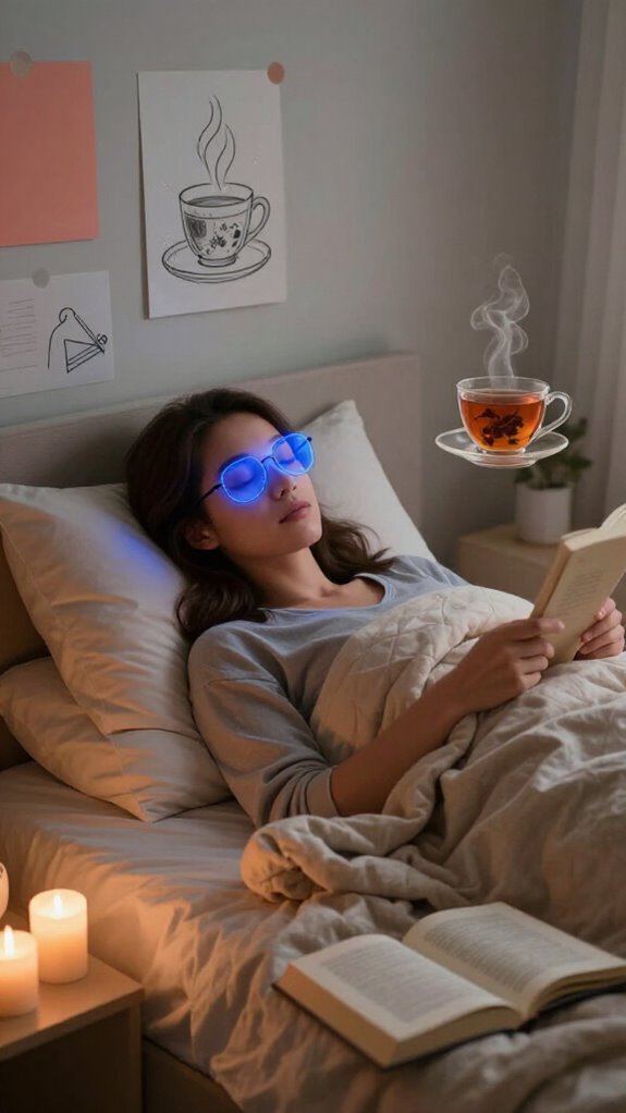 blue light glasses enhance sleep