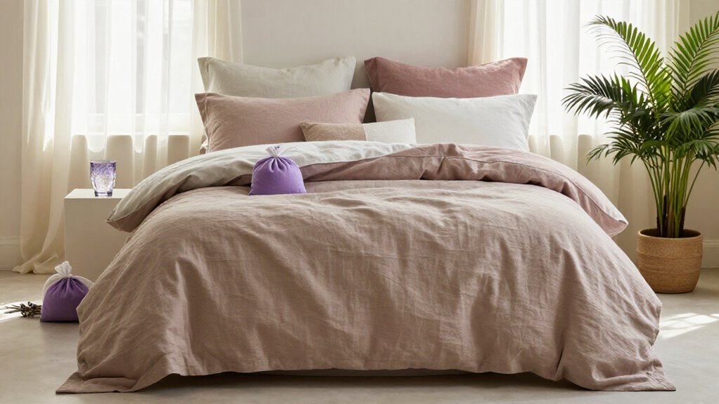 linen bedding temperature control