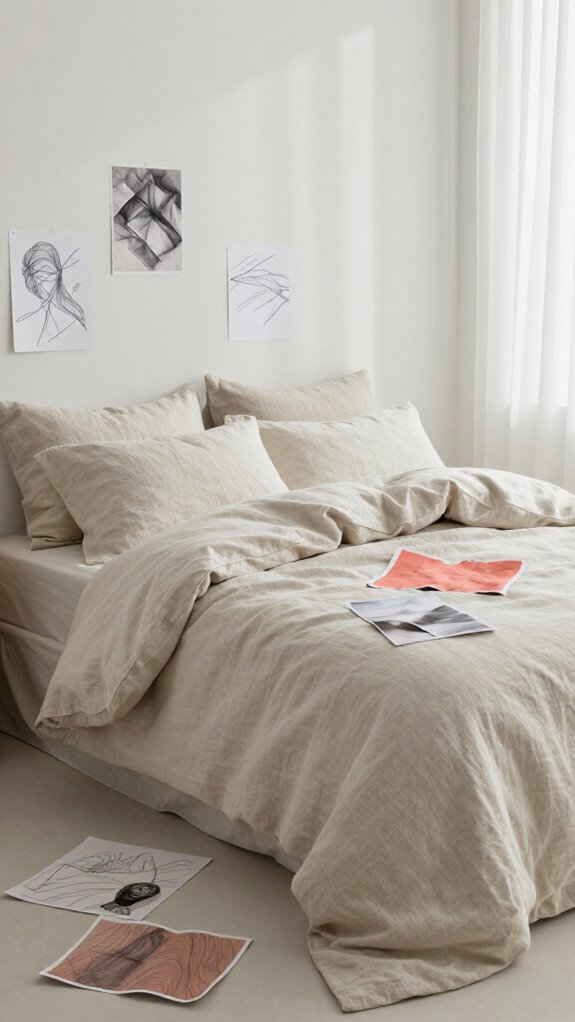 luxurious high quality linen bedding