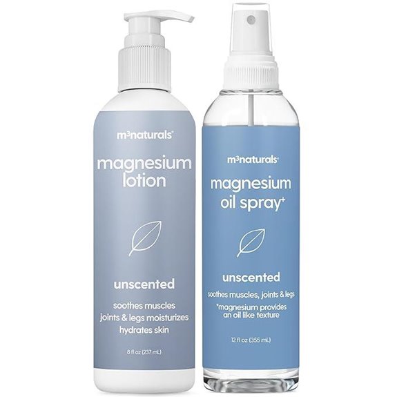 M3 Unscented Magnesium Lotion & Spray for Sleep