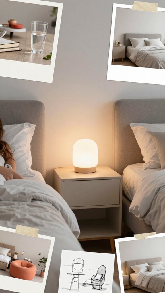 nightstand within arm s reach