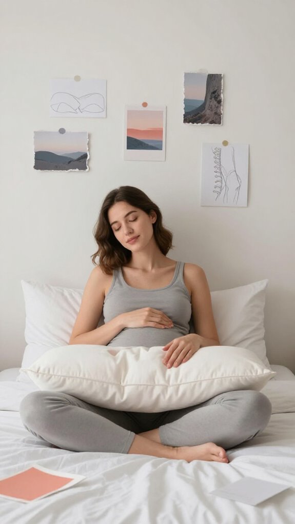 pillow placement for spine alignment