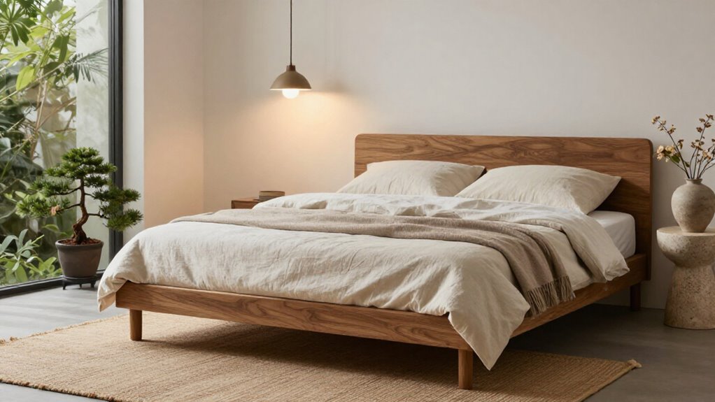 restful japandi minimalist bedroom