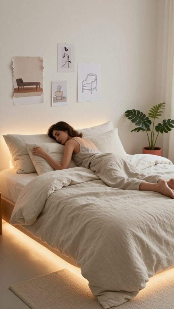 restorative warm bedroom lighting