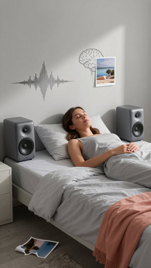 symmetrical speaker placement for sleep
