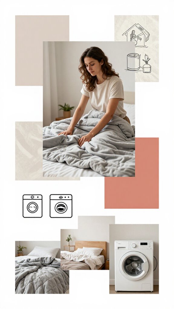 weighted blanket care tips