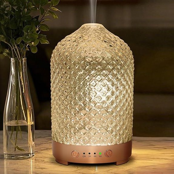Essential Oil Diffuser 200ml with 4 Timers and LED
