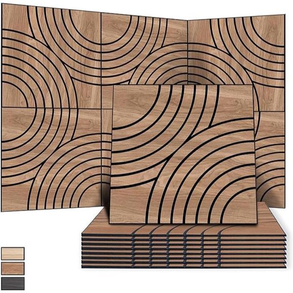 WoveN SounD Acoustic Wall Panels 24x24 (8 Pack)