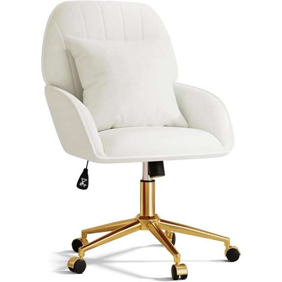 Home Office Desk Chair with Adjustable Swivel Wheels
