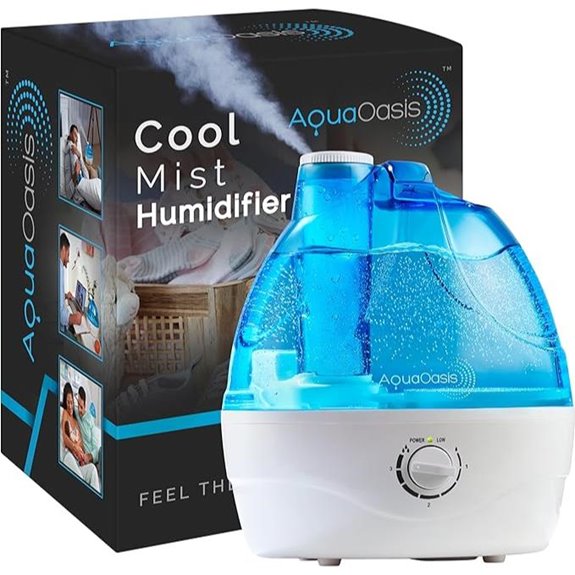 AquaOasis Cool Mist Humidifier with Auto-Shut Off