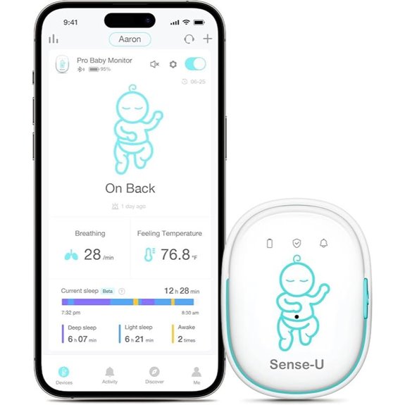 Sense-U Pro Baby Monitor with Alerts and Battery Life