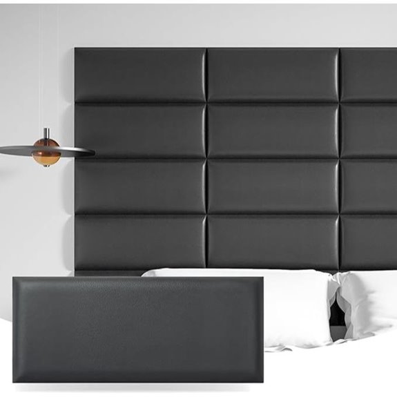 Art3d Black King Headboard Panels (12-Pack)