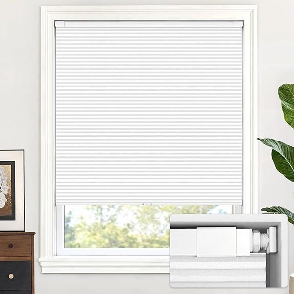 LazBlinds Cordless Cellular Shades – Blackout Honeycomb 34x36