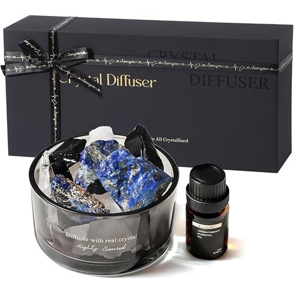 Crystal Stone Diffuser with Essential Oils – Bluebell Scent