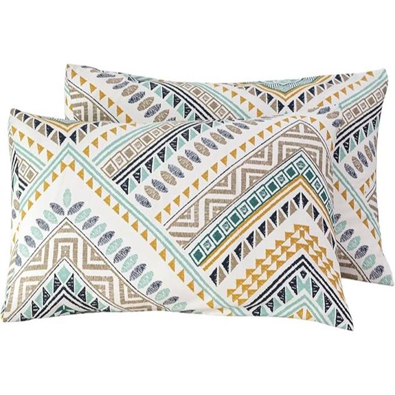 SUSYBAO Boho Cotton Pillowcase Set (2) 20x26