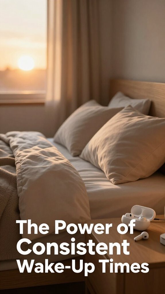 consistent wake up time benefits