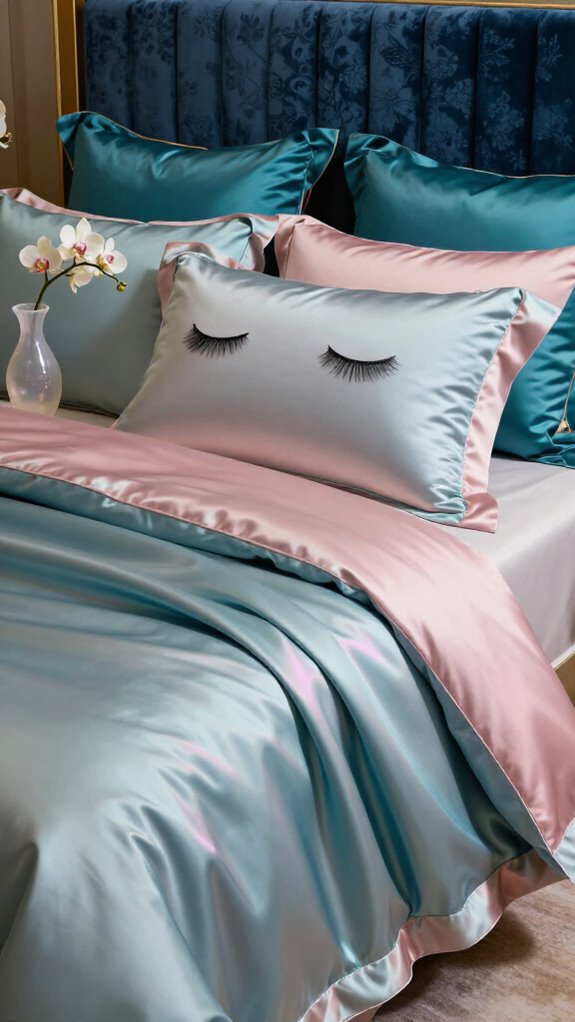elegant silk pillowcase selection