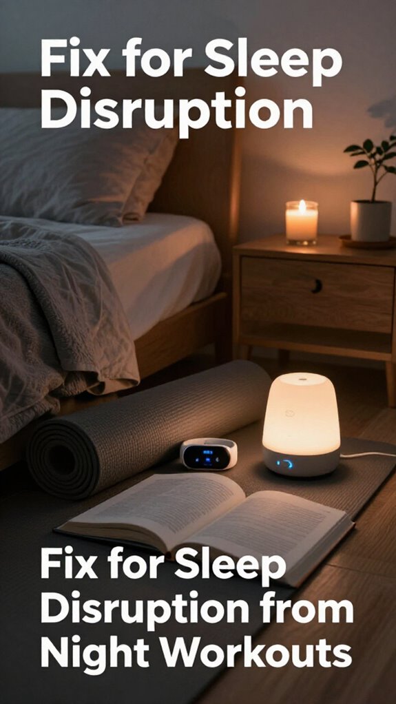 evening exercise disrupts sleep