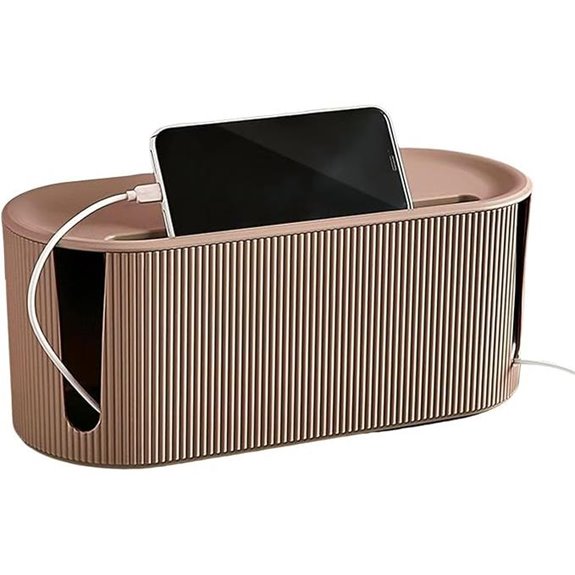 Cable Management Box with Groove Cover