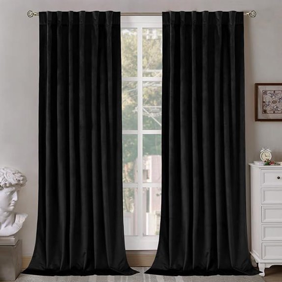 BGment 84 Halloween Velvet Blackout Curtains 2 Panels
