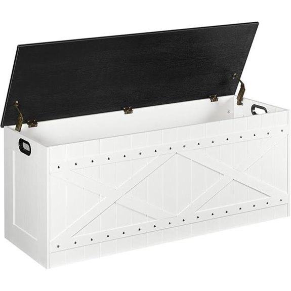 Storage Chest Toy Box with Hinges and Rivets