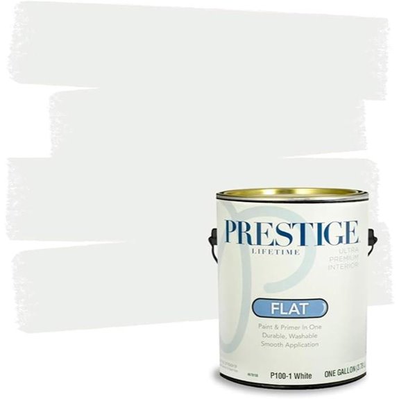 PRESTIGE Paints Interior Paint and Primer in One 1 Gallon Flat White