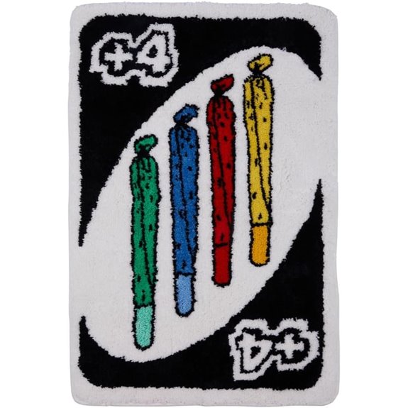 Uno Rug: 24x36 Fluffy Non-Slip Backing Rug