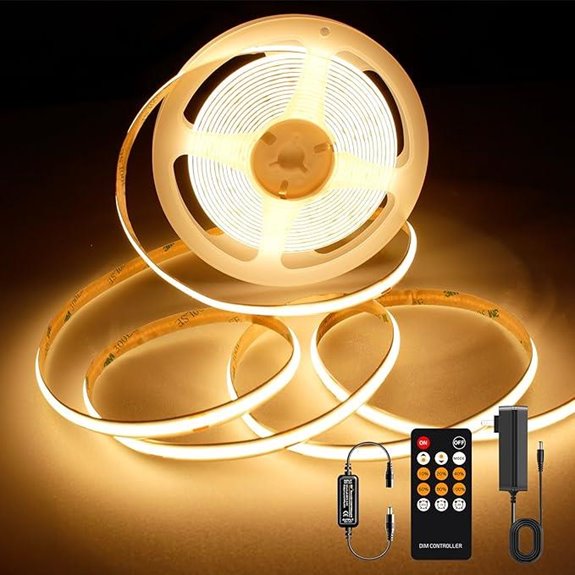 COB LED Strip Light - 2400LEDs RF Remote 2700K