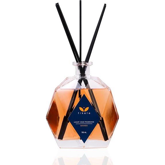 Lux Mango Reed Diffuser in Crystal Glass Bottle (700 ml)