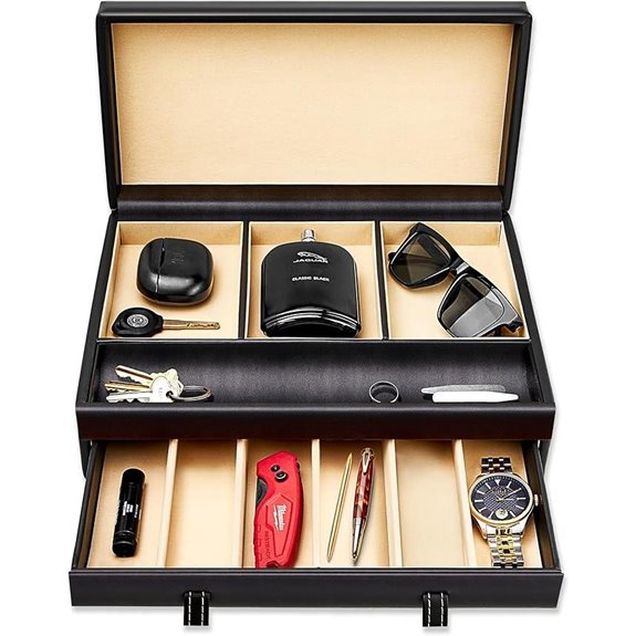 Stock Your Home Mens Valet Tray & Jewelry Box