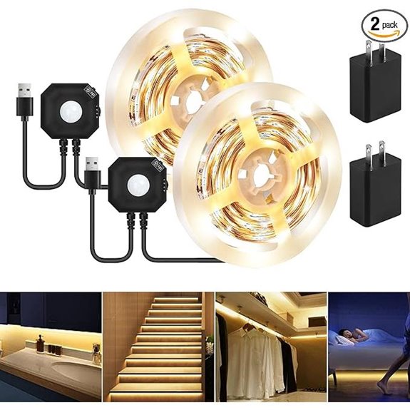 Motion Sensor LED Light Strip Kit (2-Pack)