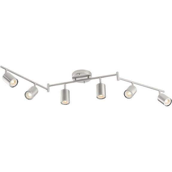 VONLUCE 6-Head LED Track Lighting Kit (Nickel)