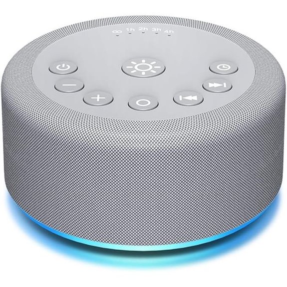 Sound Machine Night Light with 30 Sounds and Memory