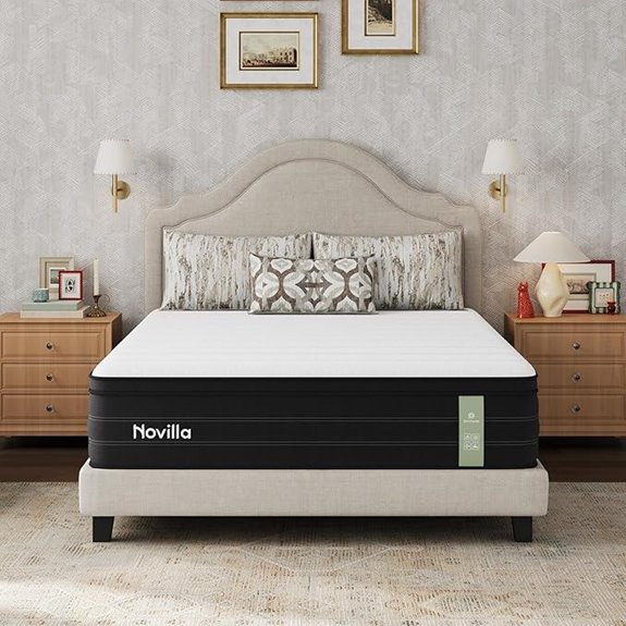 Novilla 12 Queen Hybrid Mattress with Gel Memory Foam