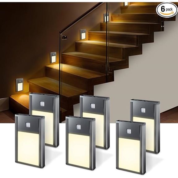 VST Motion Sensor Night Light Rechargeable (6-Pack)