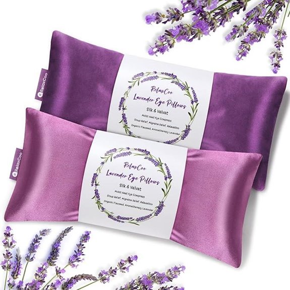 Lavender Heated Eye Pillow Set for Relaxation