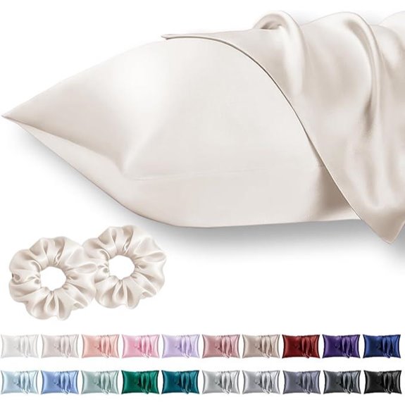 Vielit Queen Satin Pillowcase Set with Scrunchies