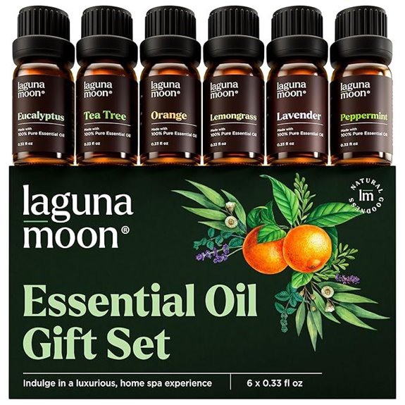 Lagunamoon Essential Oils Set – 6 Scents (10mL)