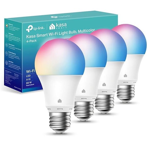 Kasa Smart Color Dimmable WiFi Bulbs (4-Pack)