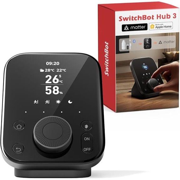 SwitchBot Hub 3: Smart Home Center with Dial IR Matter
