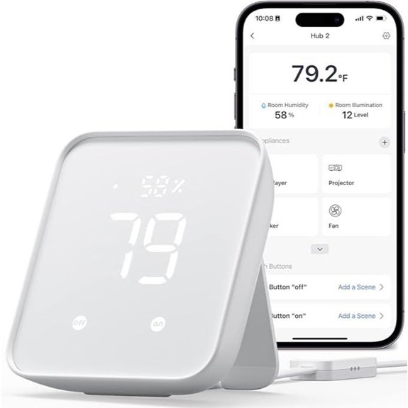 SwitchBot Hub 2: Wi-Fi Thermometer IR Remote Light Sensor