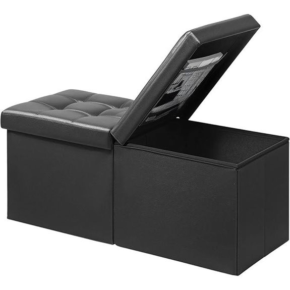 AmasSmile Footrest Ottoman with Storage Bench