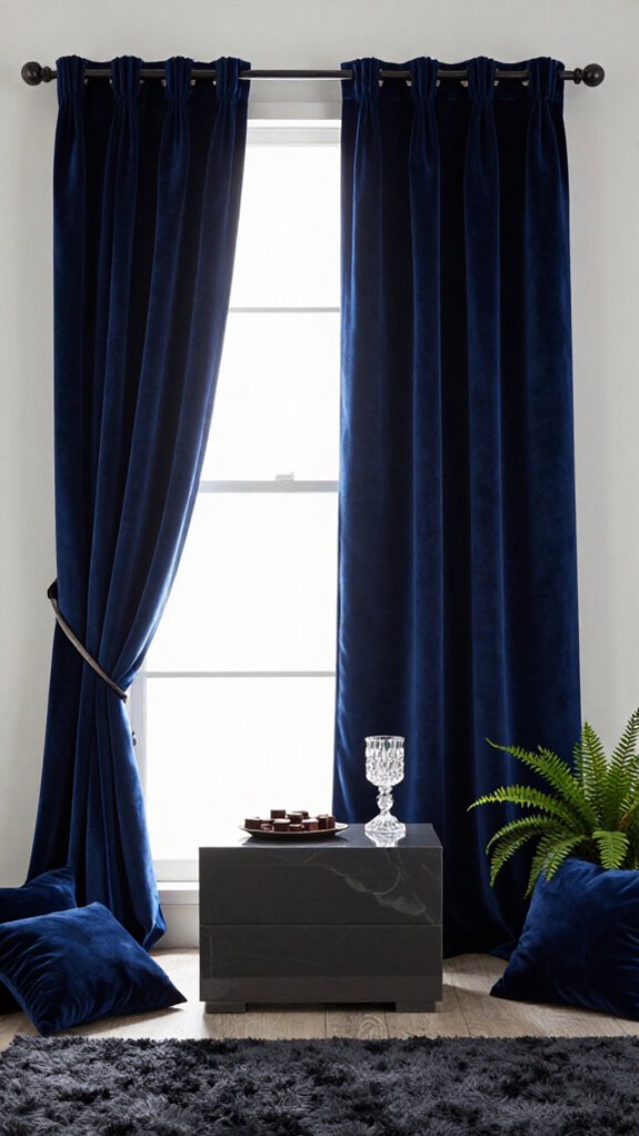 top velvet blackout drapes