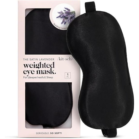 Kitsch Weighted Satin Sleep Mask for Travel