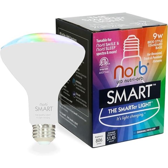 NorbSMART Tunable LED Bulb with NORBSMILE (2-Pack)