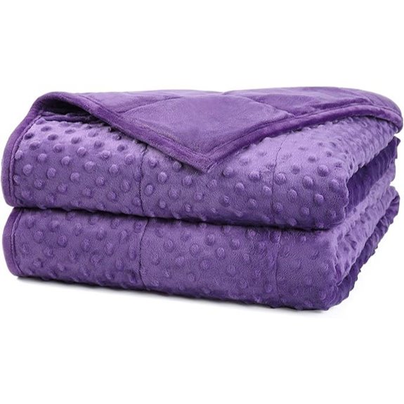 Alomidds Weighted Blanket – Velvet 7lb Purple 41x60