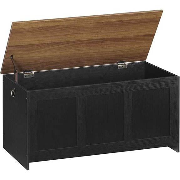 HOOBRO 39.3 Retro Wood Storage Bench Chest