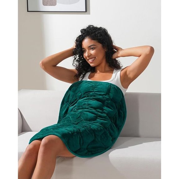 Kivik 7 lb Crystal Velvet Weighted Lap Blanket