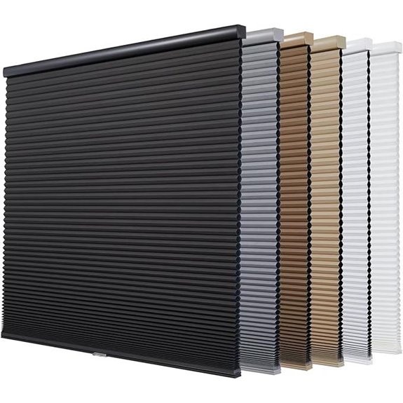 Custom Blackout Cellular Window Shades (White 23x48)