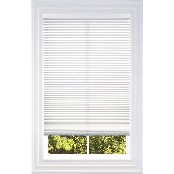 BlindsAvenue Cellular Honeycomb Shade 9/16 White 35x48